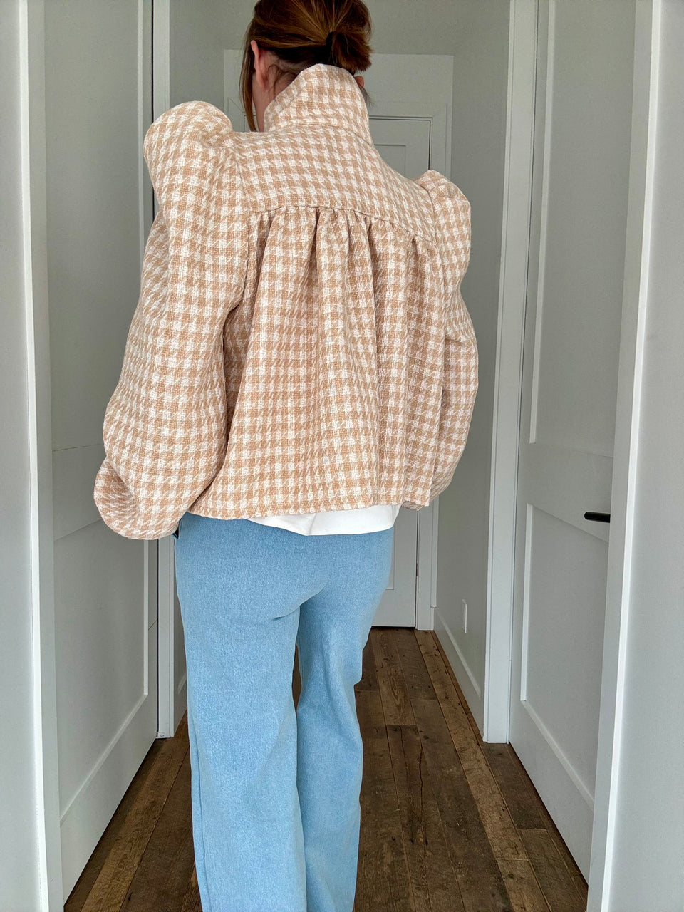 Veston tweed beige