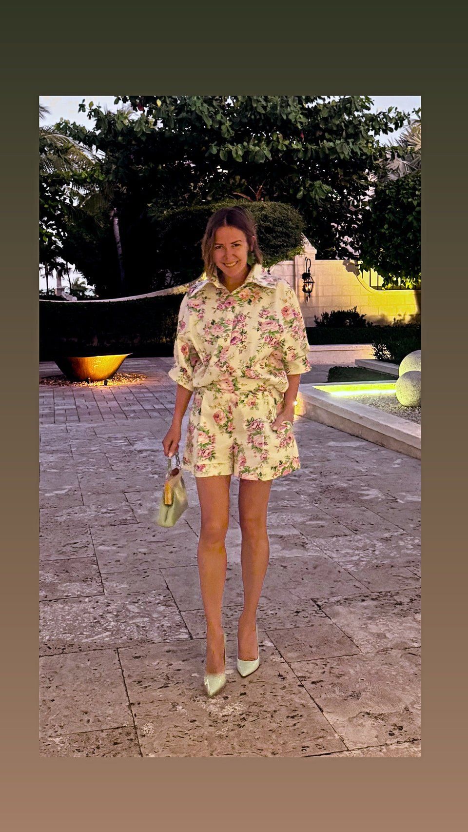 Chemise Fleurs Roses
