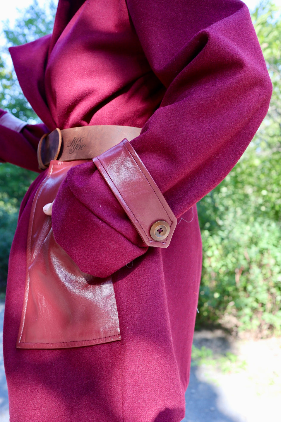 Manteau London bourgogne