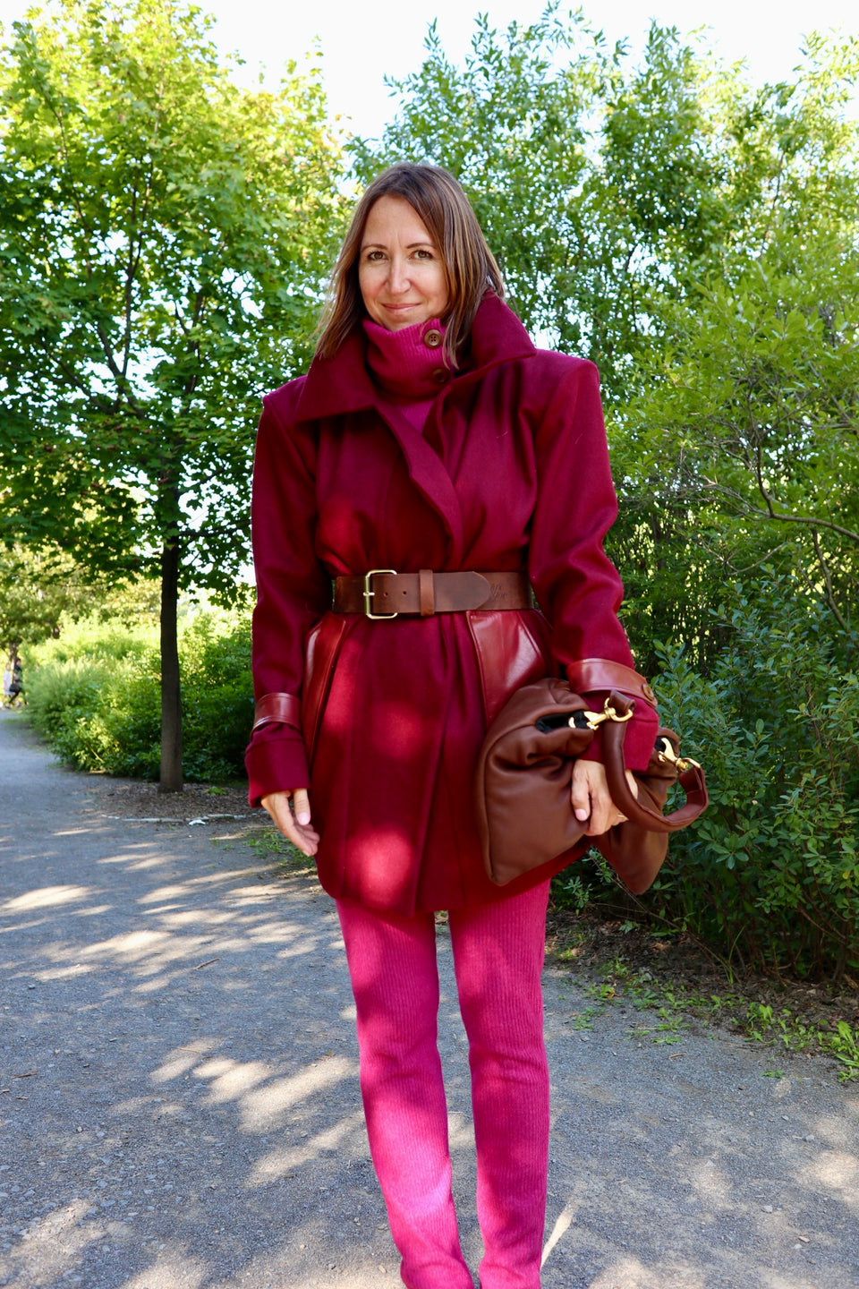 Manteau London bourgogne