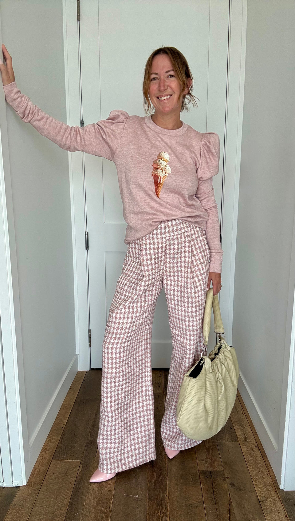 Pantalon Tweed Rose