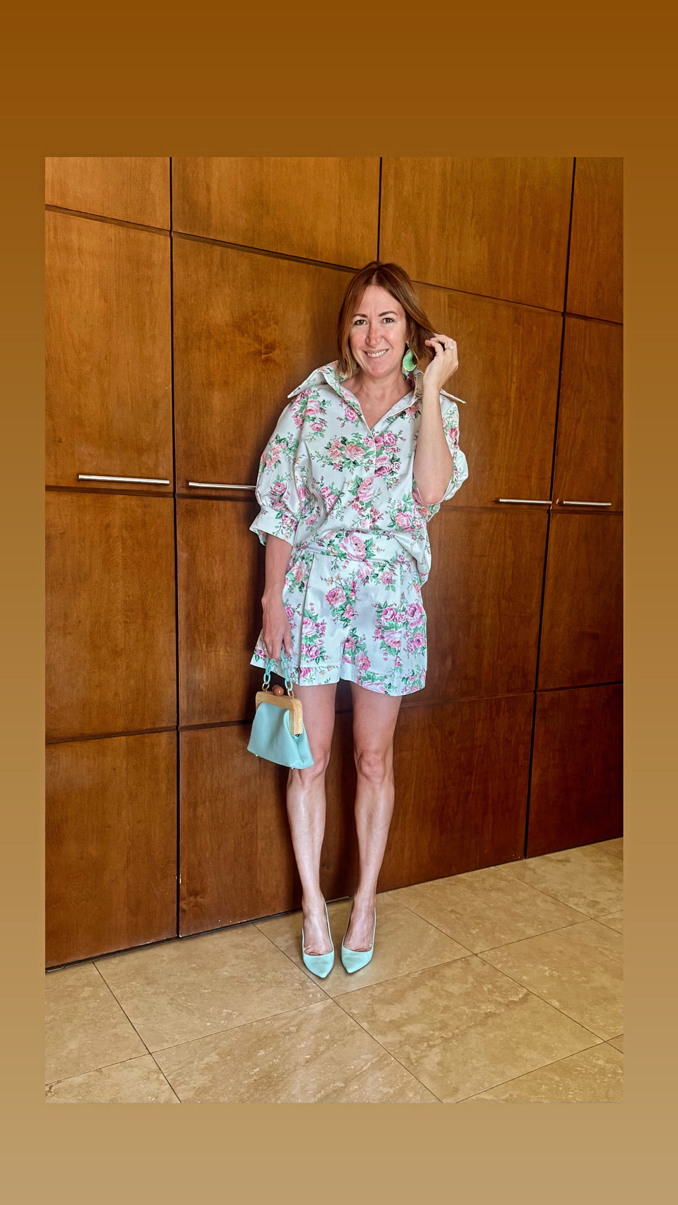 Chemise Fleurs Roses