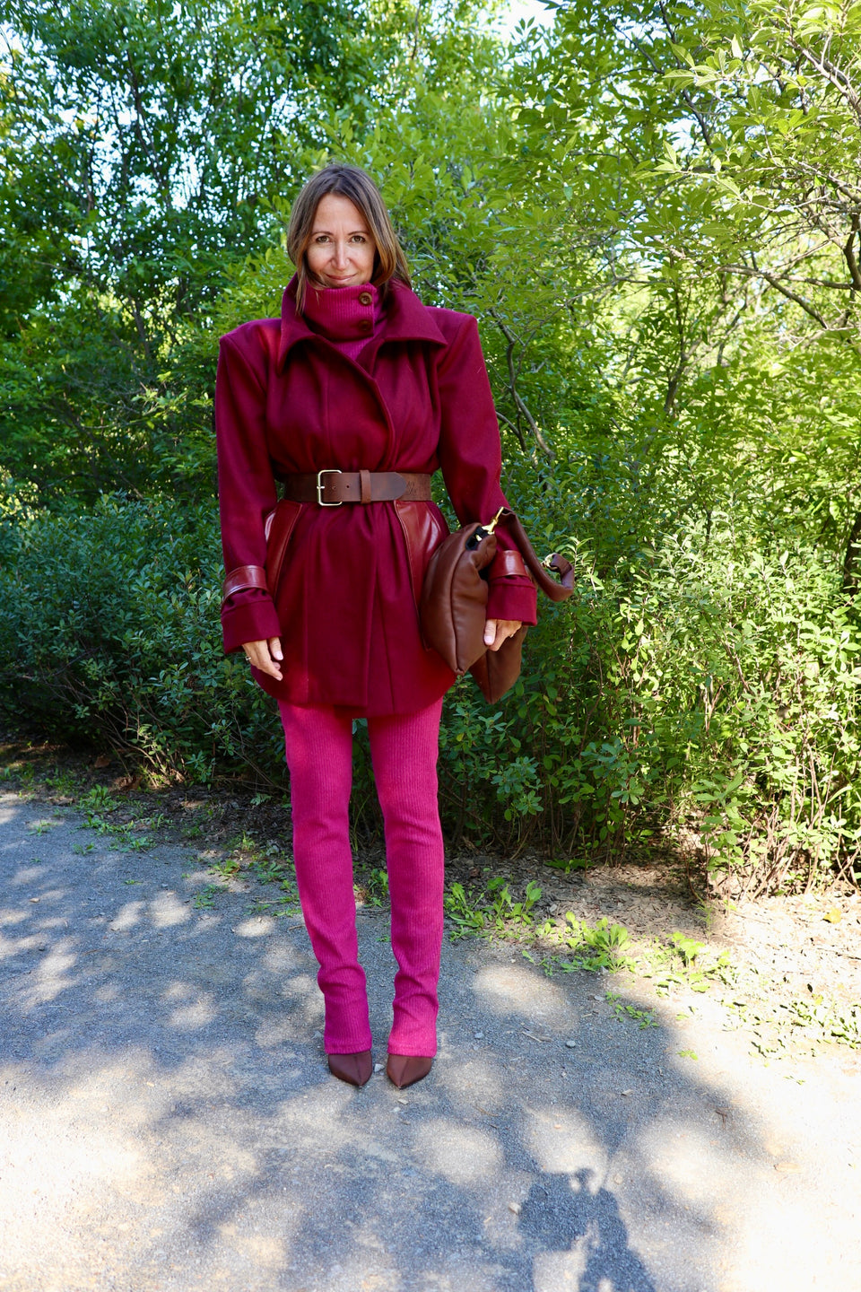 Manteau London bourgogne