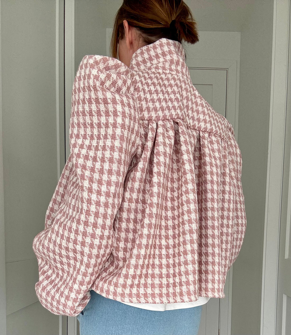 Veston tweed rose