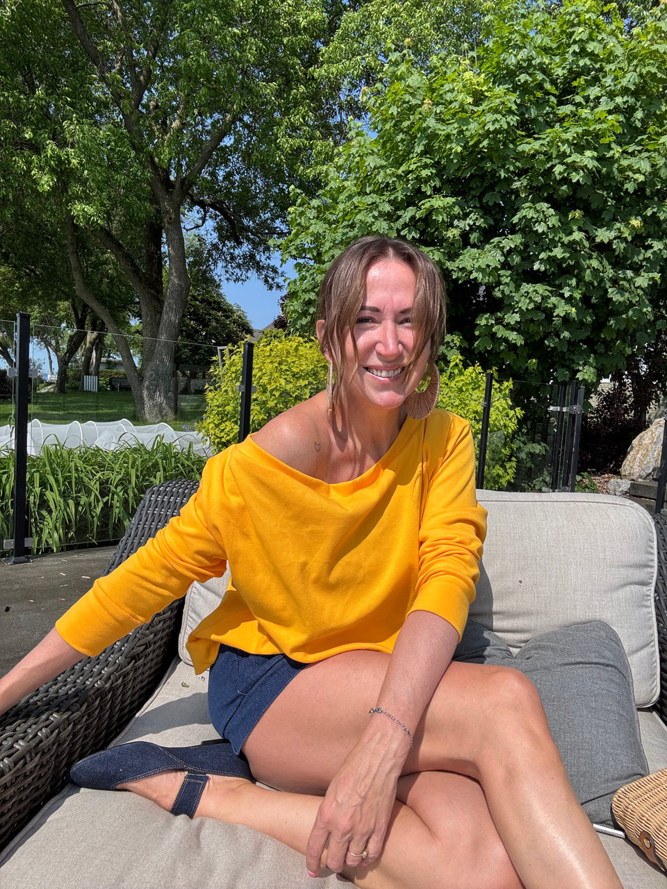 Top une épaule Soleil