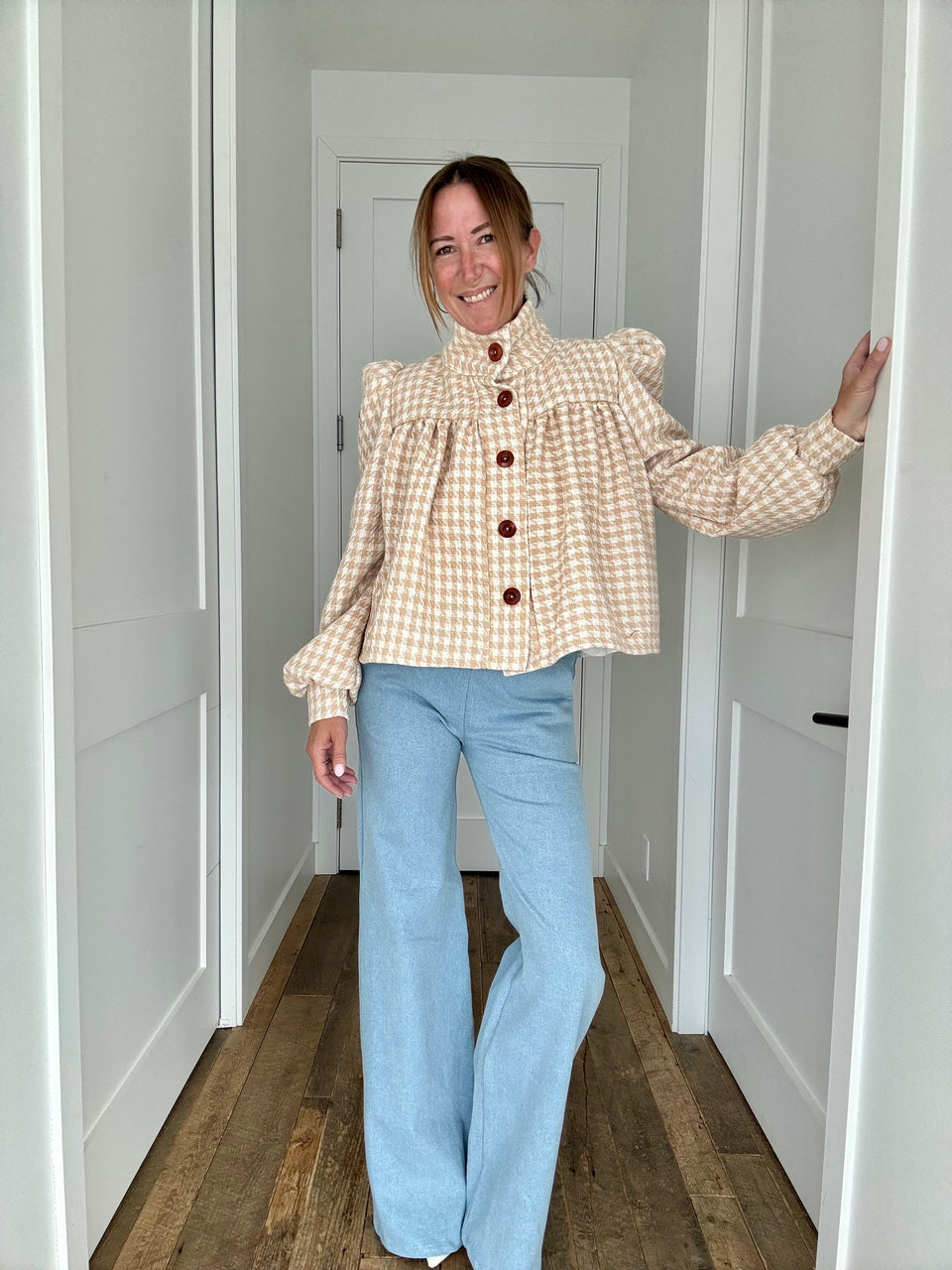 Veston tweed beige