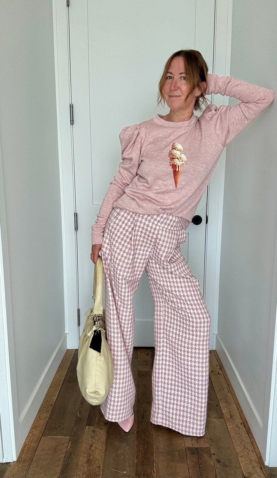 Pantalon Tweed Rose