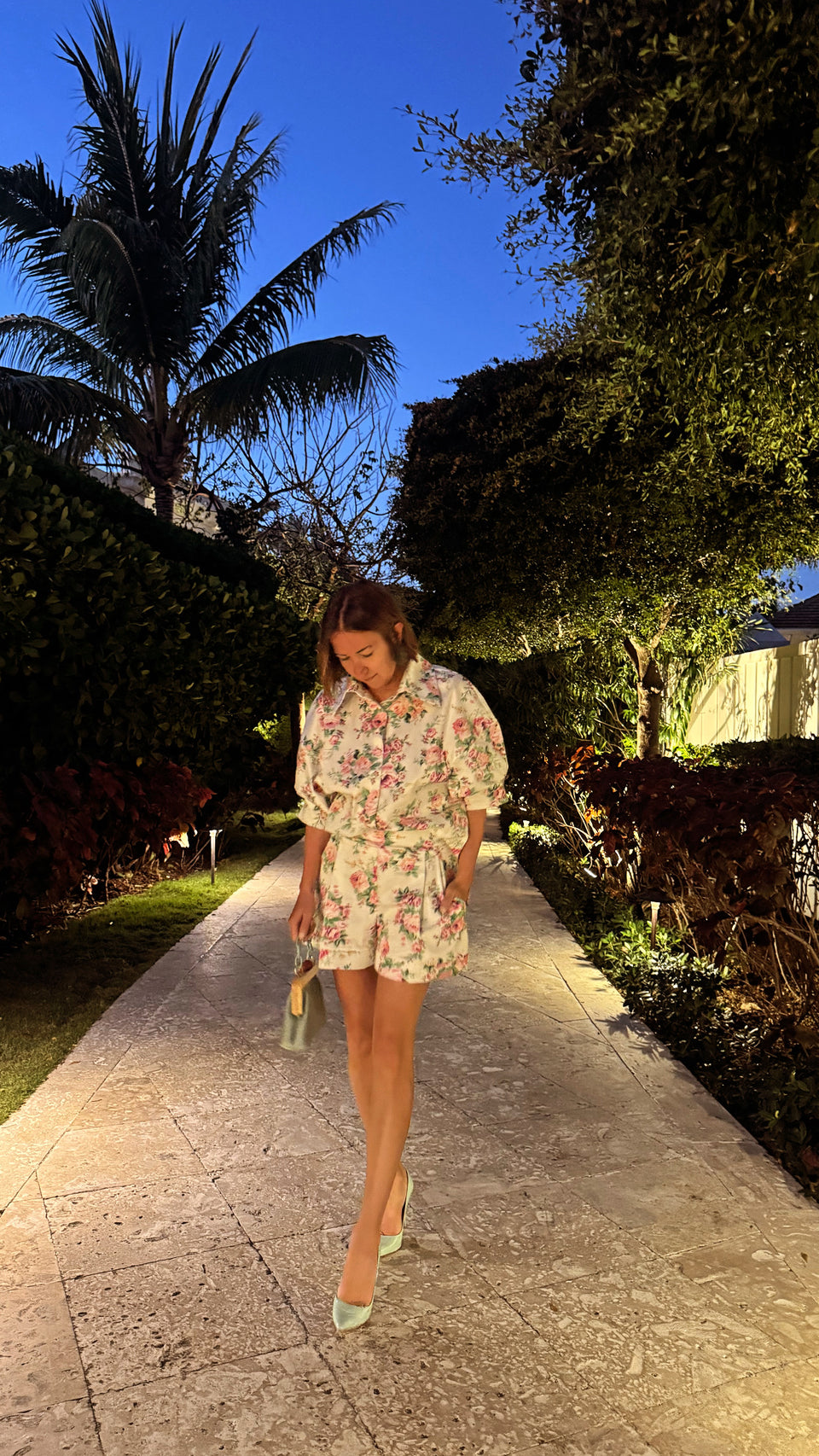 Chemise Fleurs Roses