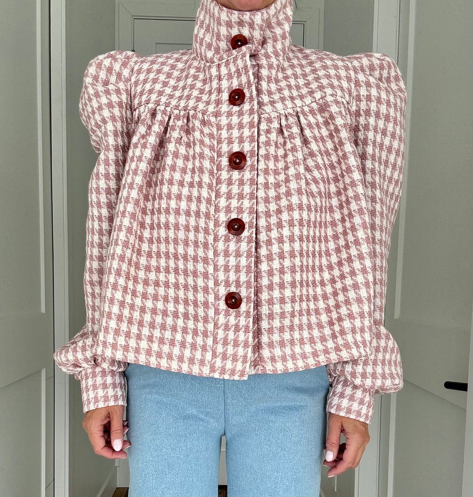 Veston tweed rose