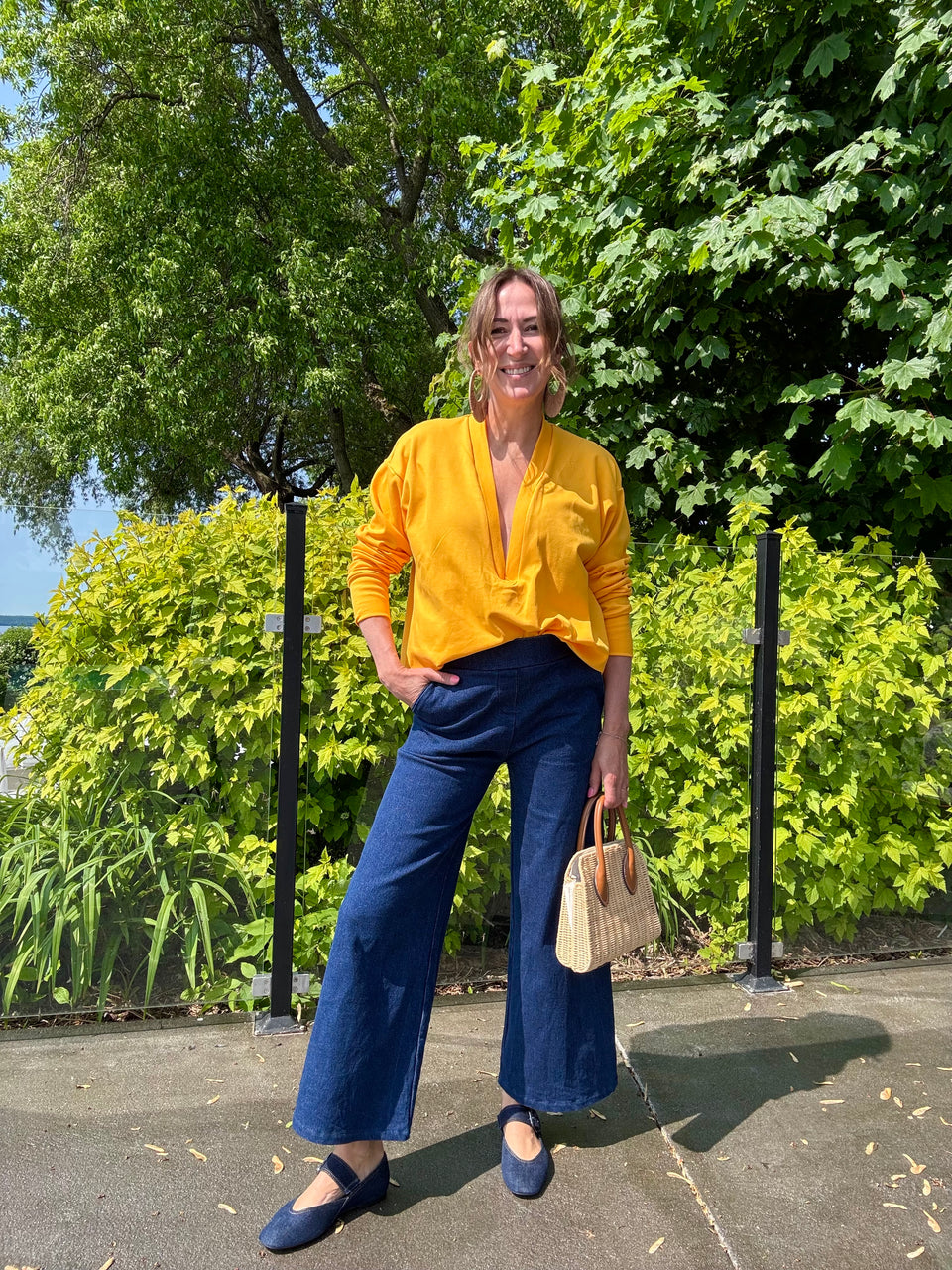 Top décolleté Soleil