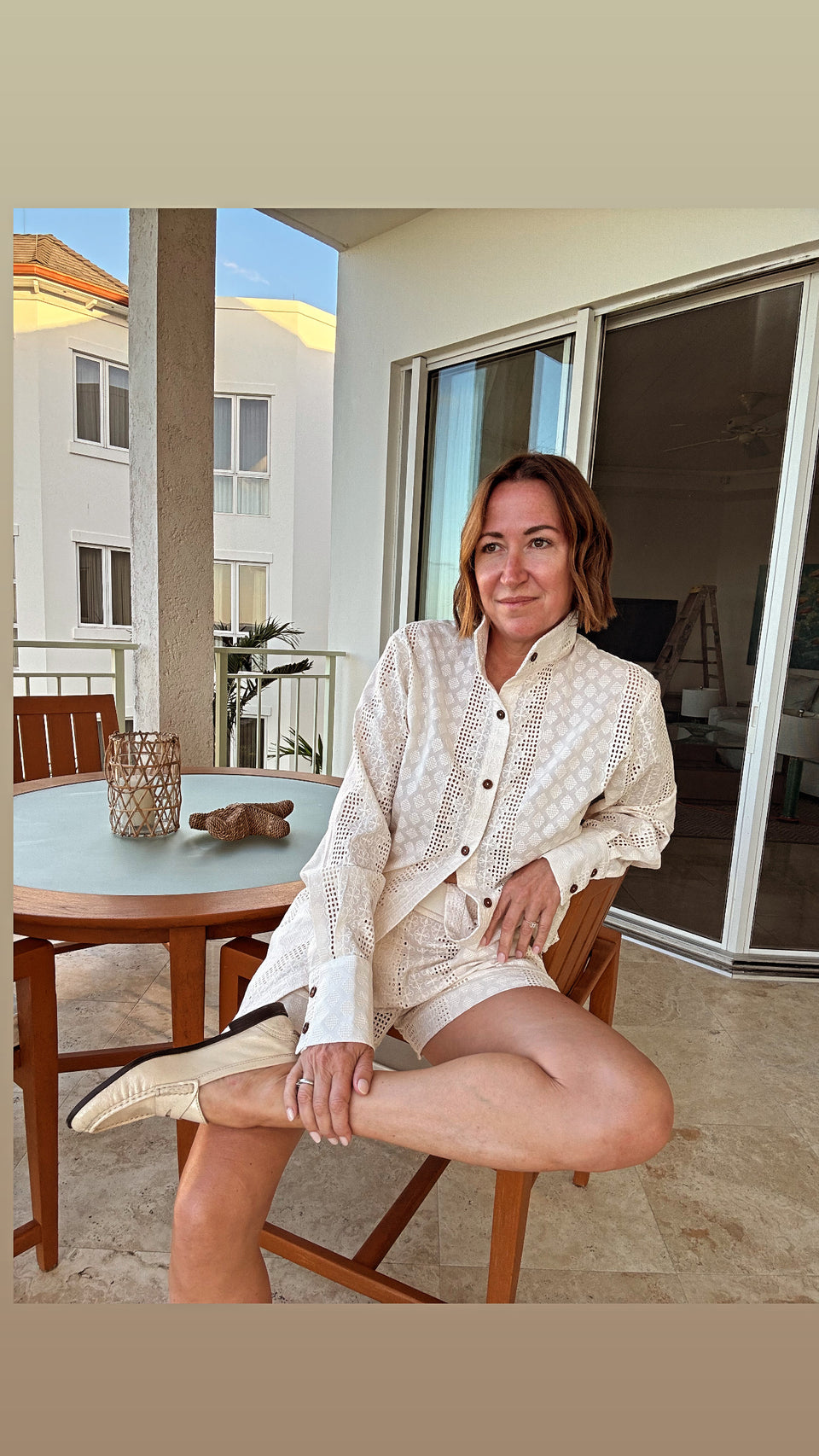 Chemise crème