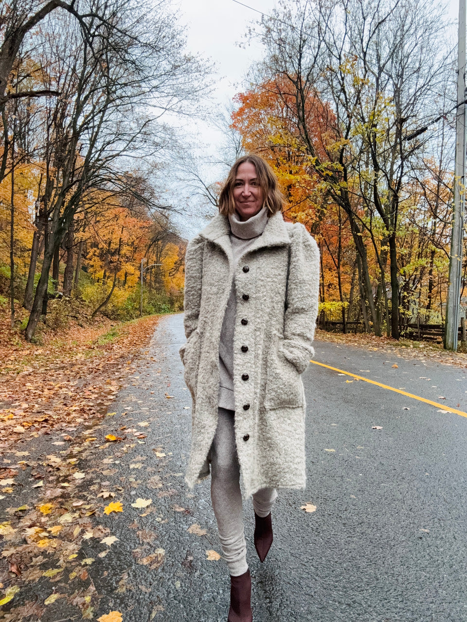 Manteau London taupe