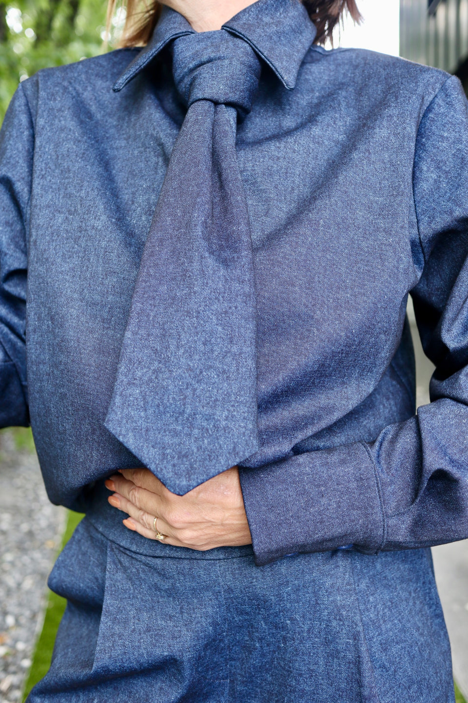 Cravate Tom effet denim