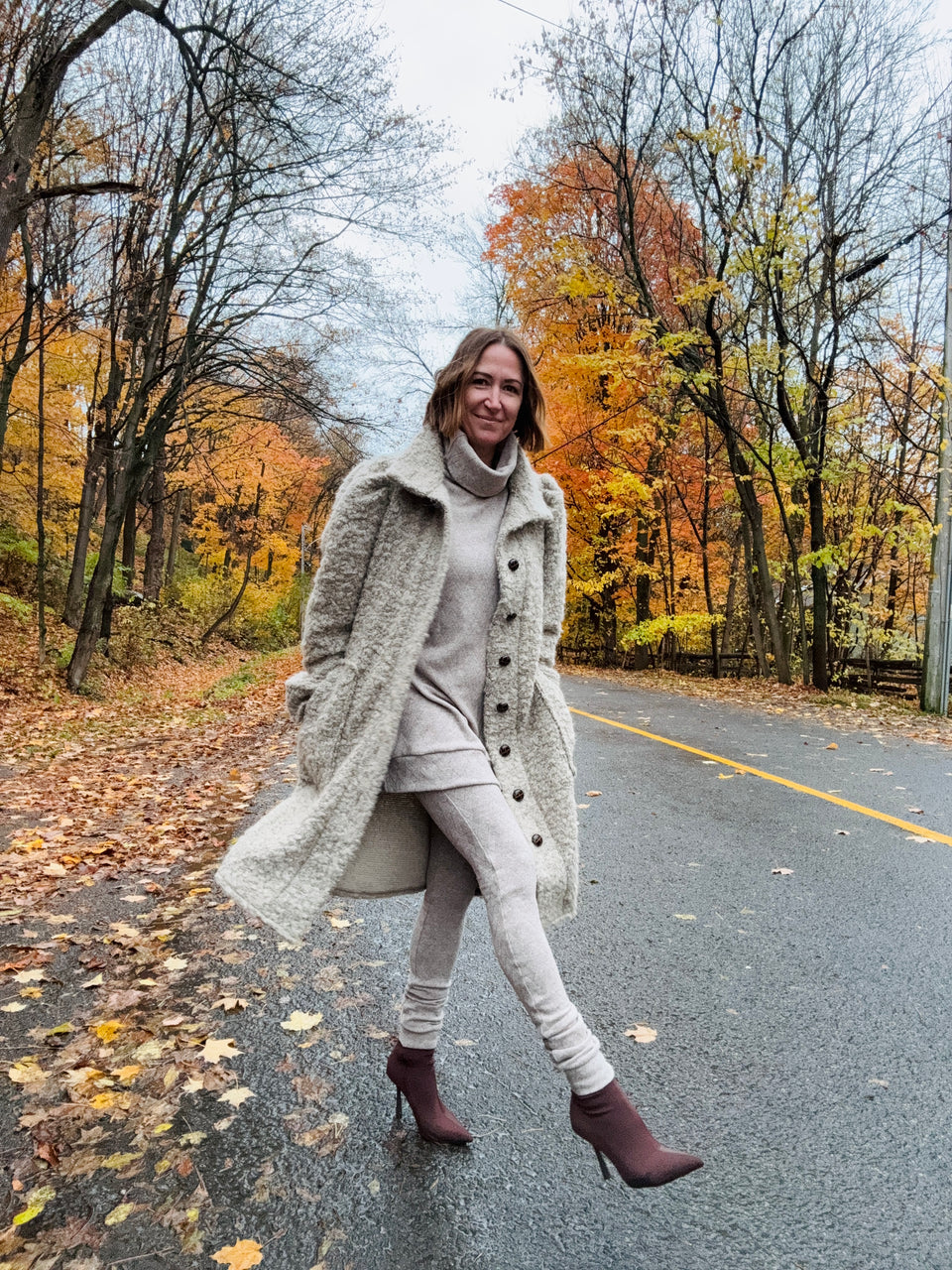 Manteau London taupe