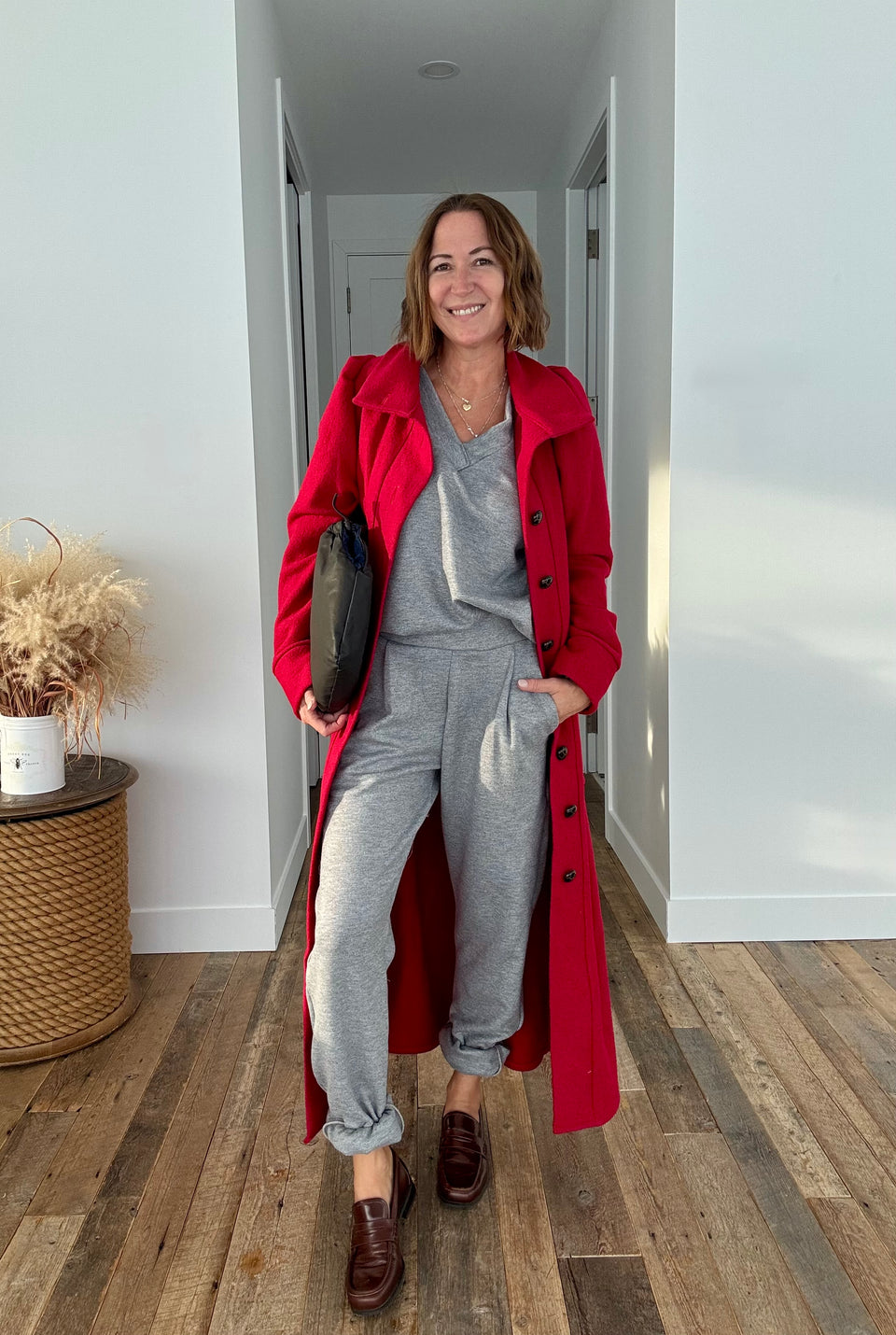 Pantalon gris décontracté