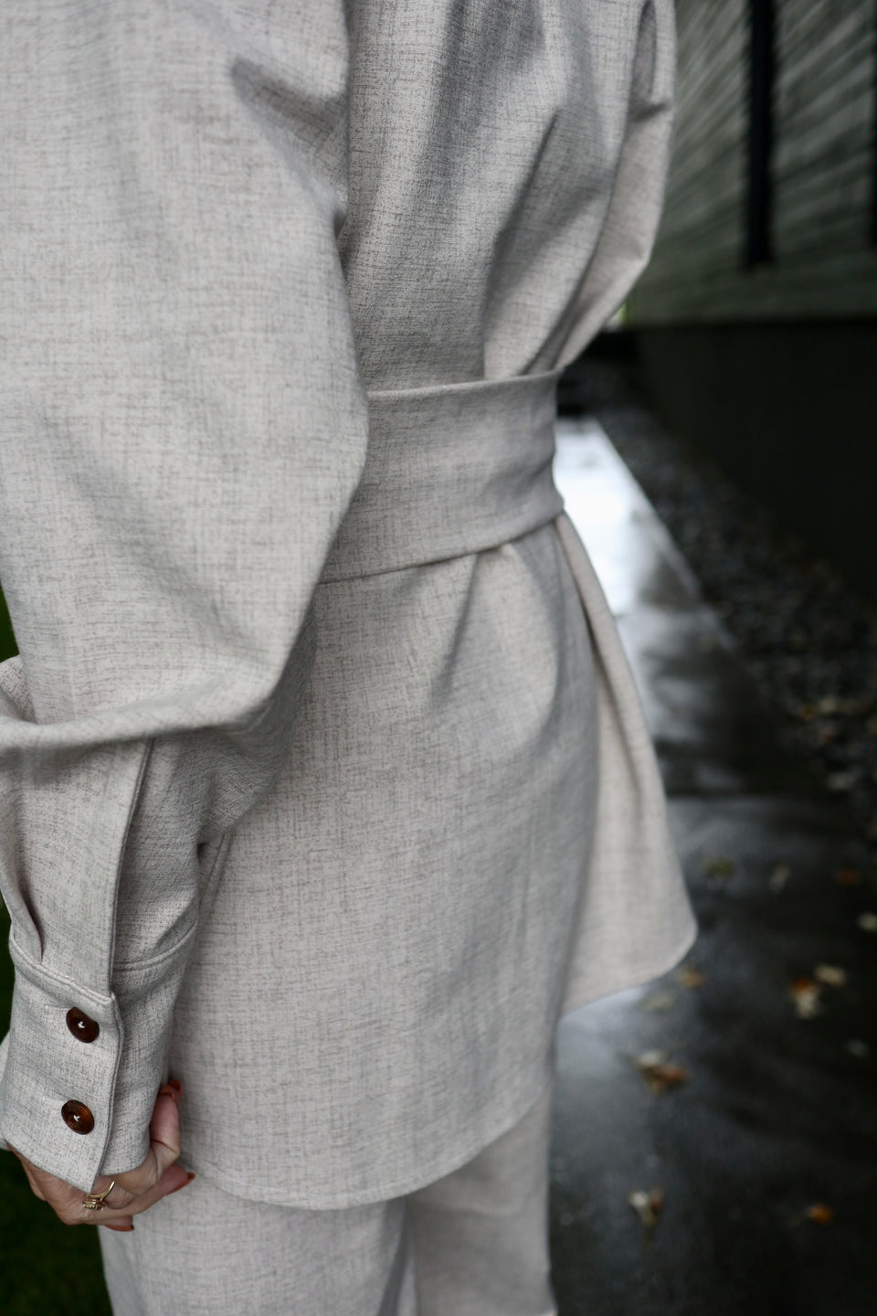 Chemise Jill blanc moucheté