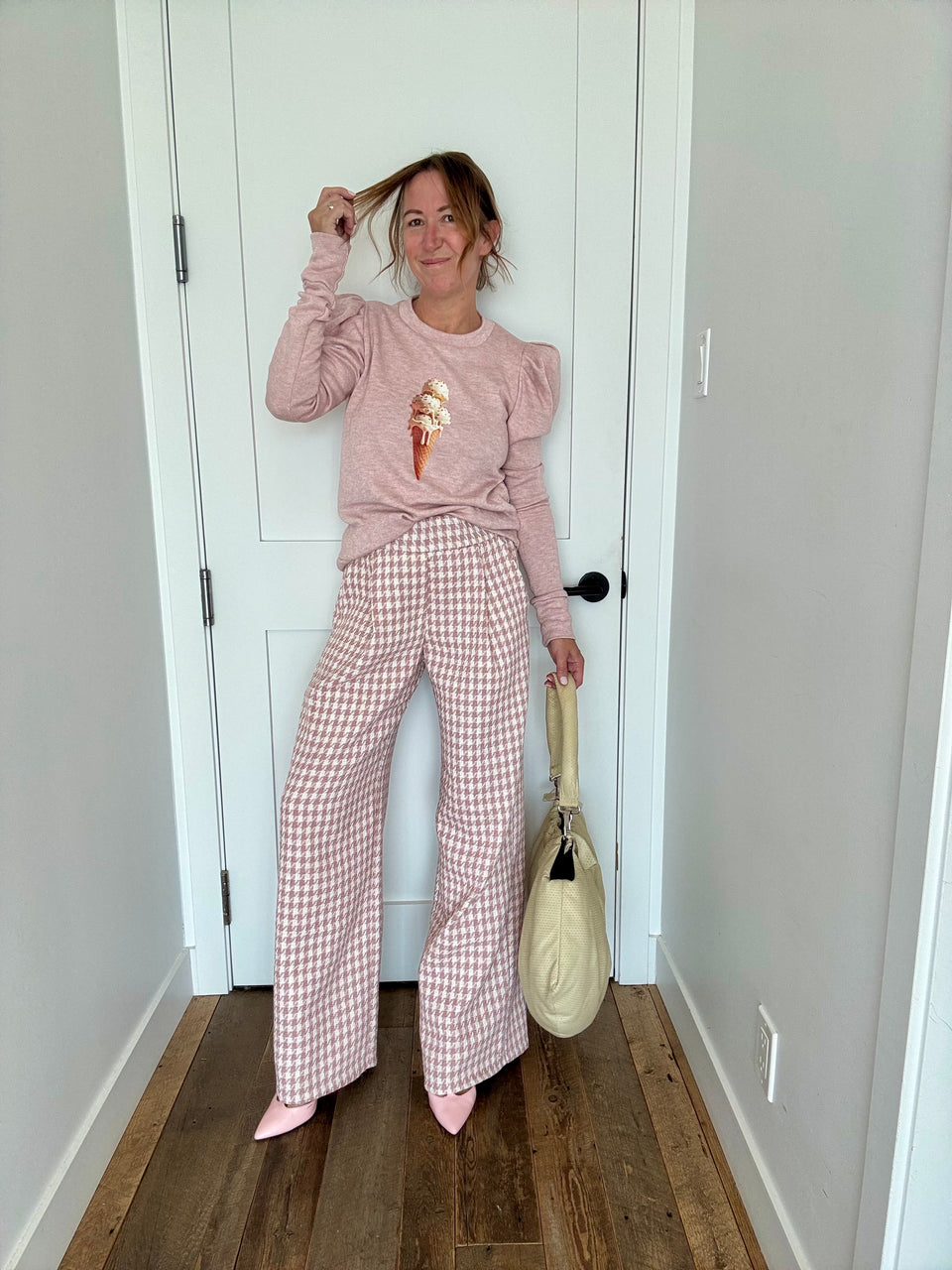 Pantalon Tweed Rose