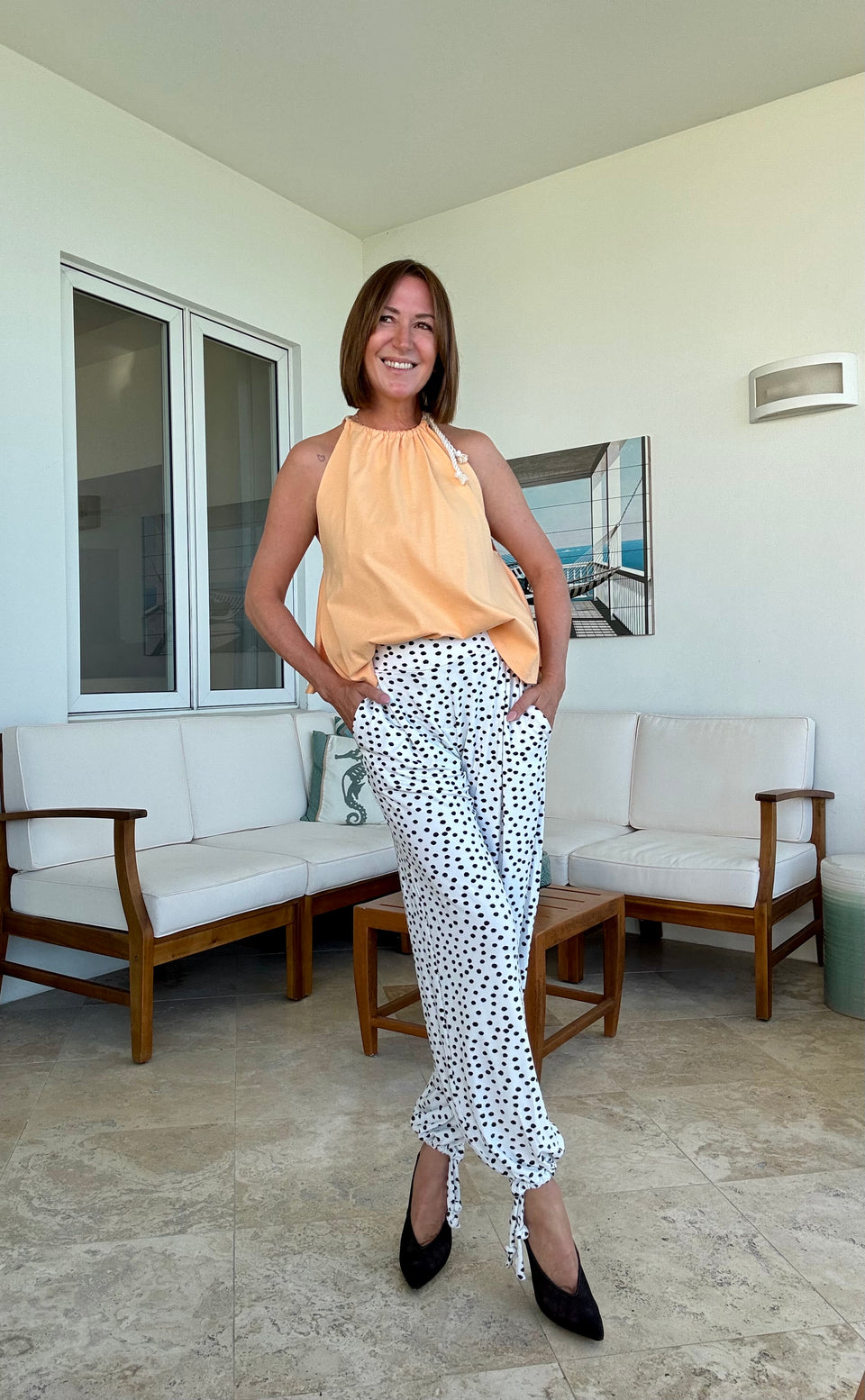 Camisole matelot Tangerine