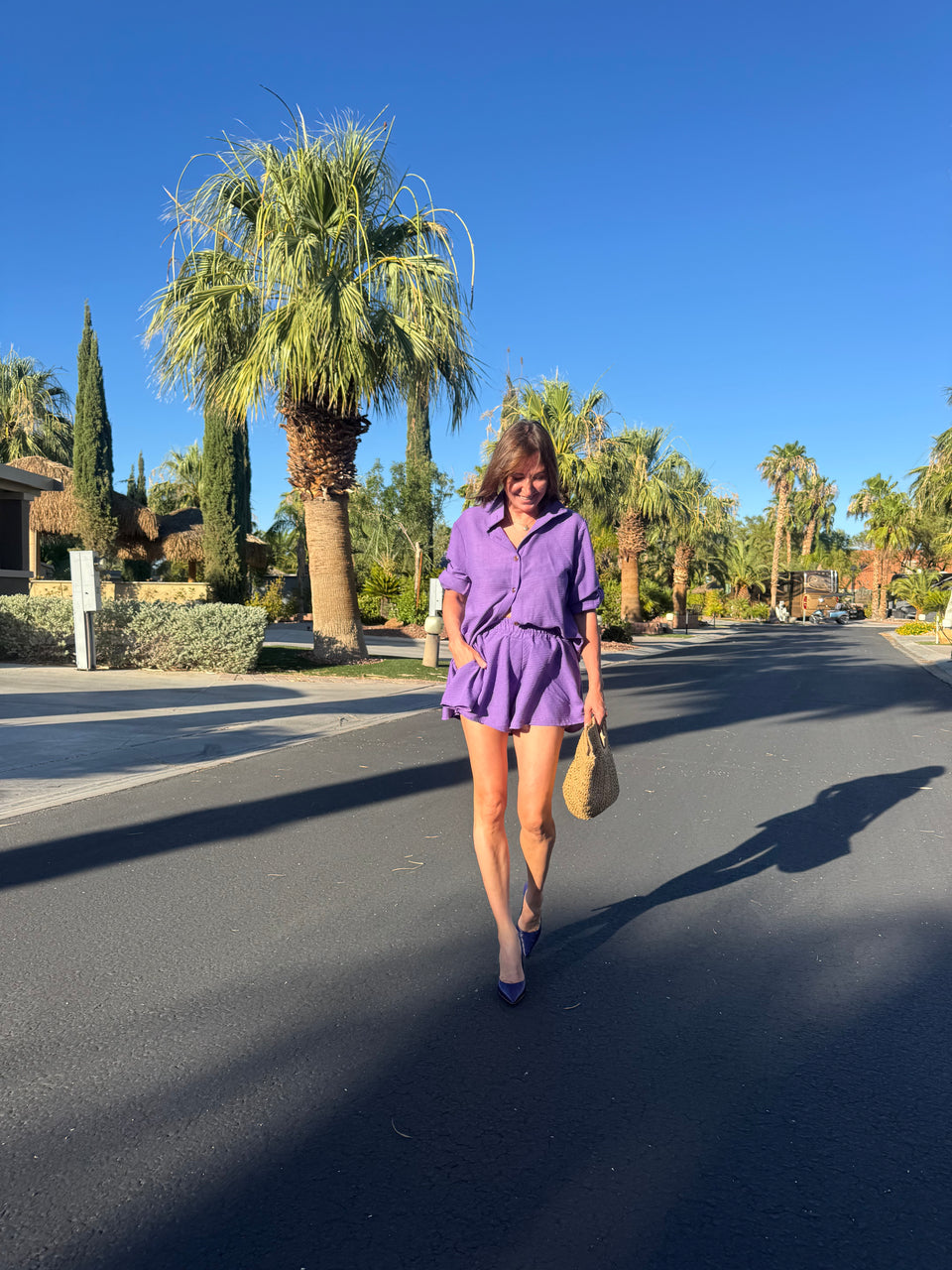Chemise mauve