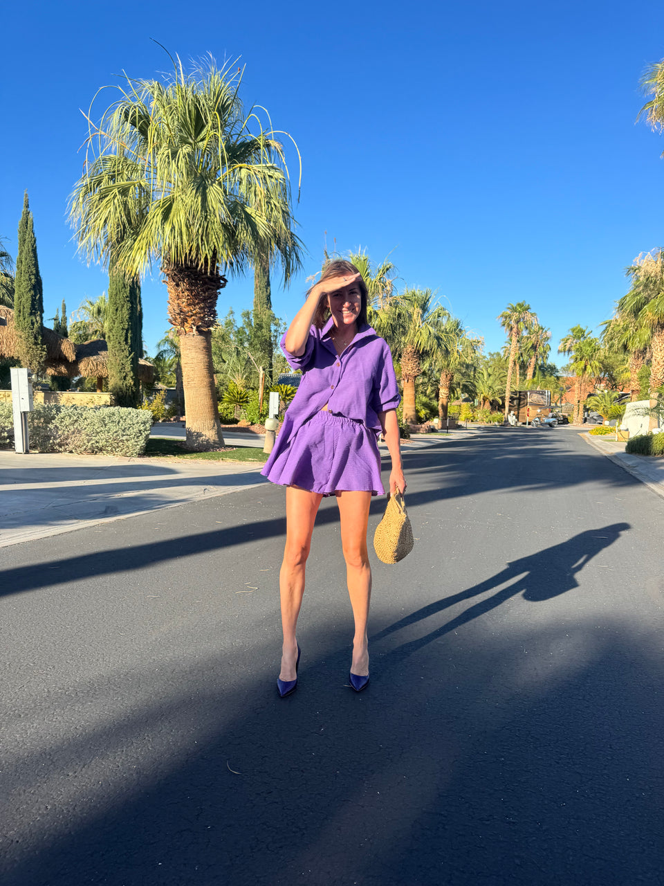 Chemise mauve