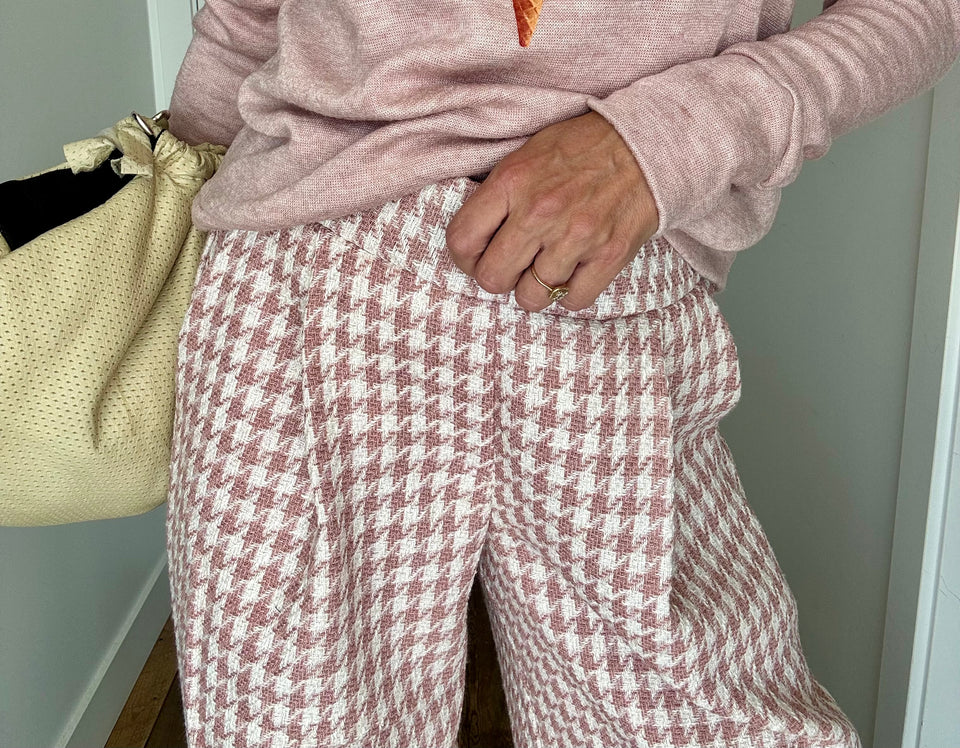 Pantalon Tweed Rose