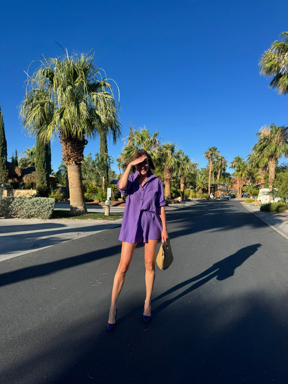 Chemise mauve