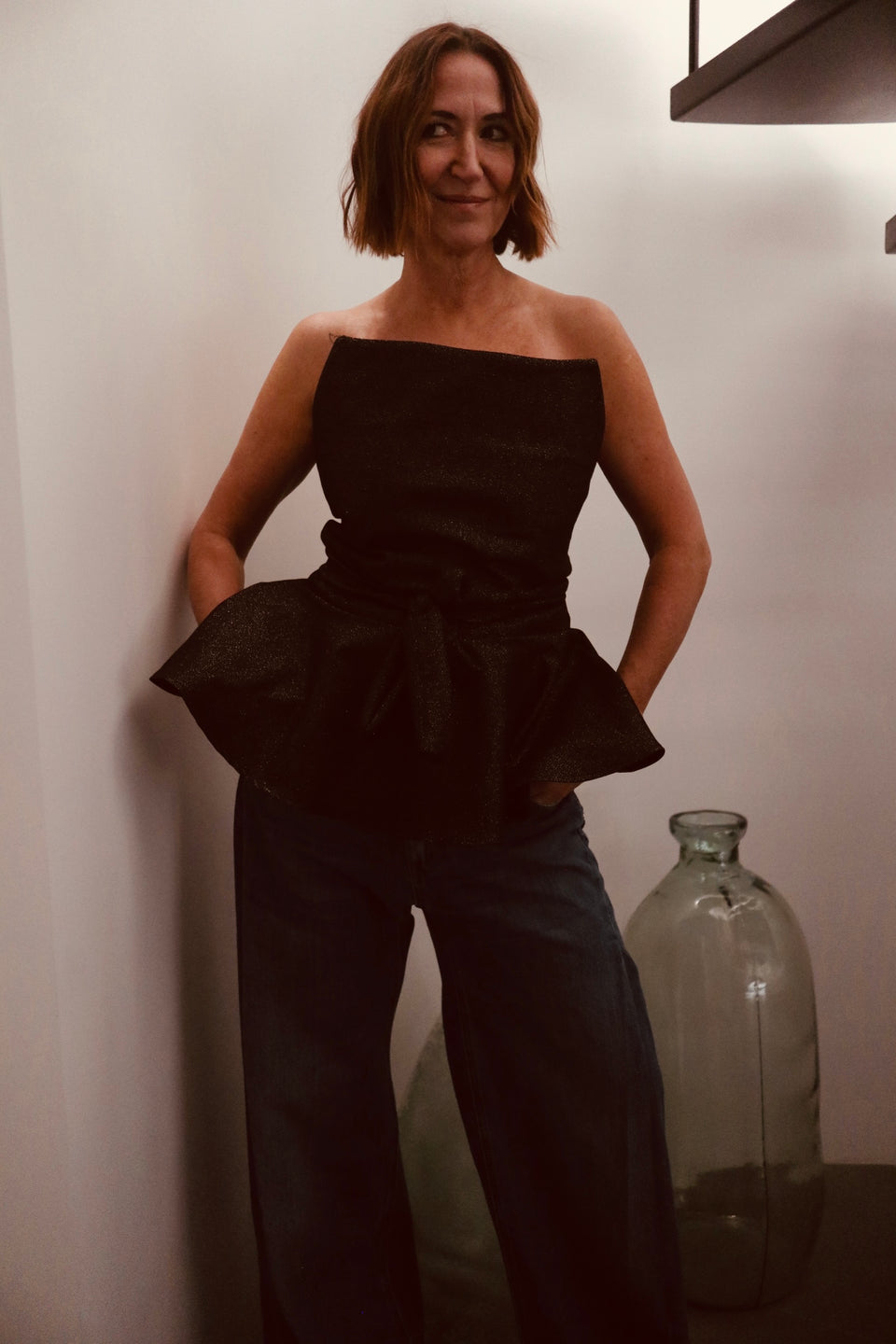 Top tube square doré